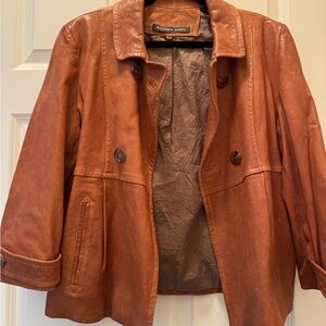 Andrew Marc Women's Tan Leather Jacket